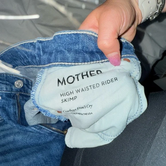 MOTHER denim high-waisted rider denim skimp jeans